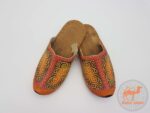 монгольские кожаные тапки фото
