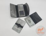 набор кошелек, обложка на паспорт, визитница, из натуральной кожи картинка