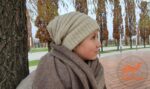 Женская шапка из верблюжьей шерсти фото